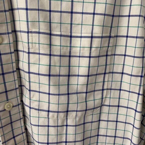 Brooks Brothers Regent Non-Iron Checkered windowpane Cotton Shirt Size XL - Picture 4 of 10